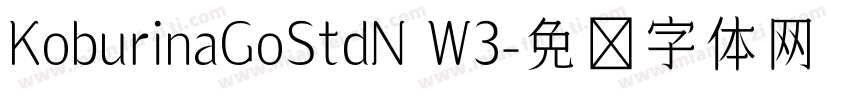 KoburinaGoStdN W3字体转换